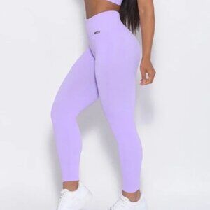 Bombshell Sportswear Leggings seamless ribbed womens Purple (small) activewear
